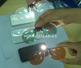 Plastik-Gläser 0.06mm PVC Laser-Linsen der Feuerwerks-3D für Unterhaltung