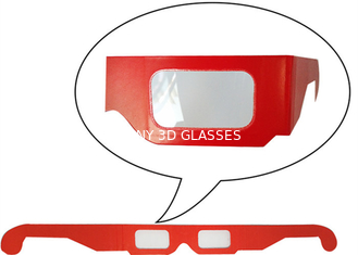 Anaglyphic Gläser des Papier-3D, Wegwerfdes rot-3d Größe Monitor-der Glas-400*37mm