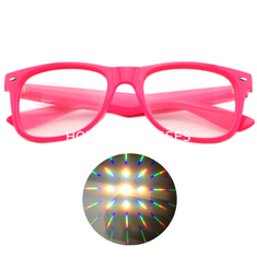 Spezialitäten-Beugungs-Gläser mit Logo druckten - den Trippy Party-Augen-Partei-Verein 3D
