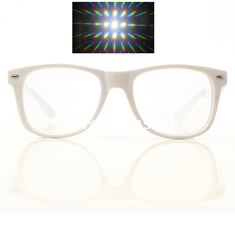 Kundenspezifische Regenbogen-Feuerwerks-Prisma-Effekt-Gläser der Beugungs-3D der Glas-3D