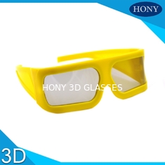 Gelber großer Rahmen-lineare polarisierte Gläser 3D 148 * 52 * 155mm für Kino