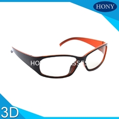 Harter Beschichtungs-Rahmen-lineare polarisierte Gläser 3D mit schwarzer/orange Farbe