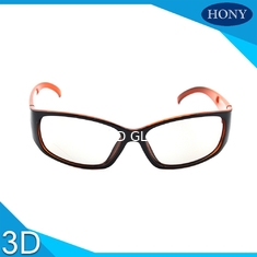 Harter Beschichtungs-Rahmen-lineare polarisierte Gläser 3D mit schwarzer/orange Farbe