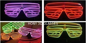 Moderne glühende EL-Draht-Plastikgläser für Partei, Fensterladen schattiert Sonnenbrille