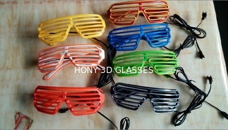 Moderne glühende EL-Draht-Plastikgläser für Partei, Fensterladen schattiert Sonnenbrille