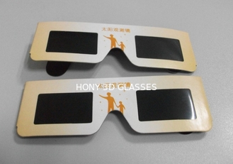 Umweltfreundliche Sonnenfinsternis Sonnenbrillen Gläser für das Ansehen von eclipse