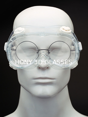 Medizinischer 180 Grad, der PVC-Augenschutz-Schutzbrillen ansieht