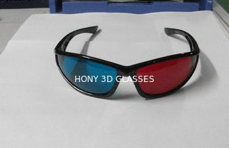 Umweltfreundliche rote cyan-blaue Plastikgläser 3D polarisierten für Film des Blick-3d