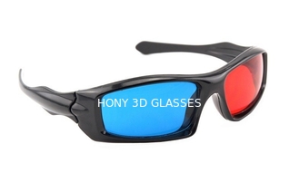 Wiederverwendbarer roter cyan-blauer 3D rote Gläser des Blaus 3d der Gläser/Plastikanaglyph