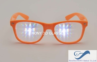 Beugungs-Gläser des Partei-Plastikrahmen-3D, dauerhafte Regenbogen-Prisma-Gläser