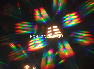 Feuerwerks-Gläser des Regenbogen-3d, Plastikrahmen Diffrations-Gläser
