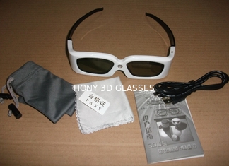Wieder aufladbare Gläser DLP-Verbindungs-3D, faltbare Gläser des Kino-120hz