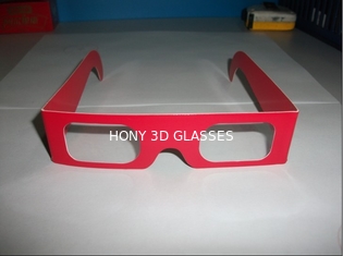 Anaglyphic Gläser des Papier-3D, Wegwerfdes rot-3d Größe Monitor-der Glas-400*37mm