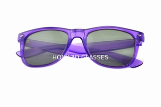Hony Smaragdfeuerwerks-Gläser des beugungs-Film-3D mit purpurrotem Rahmen