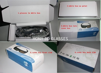 Scharfe aktive Gläser des Fensterladen-3D für Fernsehen, elektronischer Gläser 3d PC Plastikrahmen