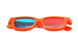 Kinderrote cyan-blaue 3D Plastikgläser, polarisierte rote cyan-blaue Gläser 3d