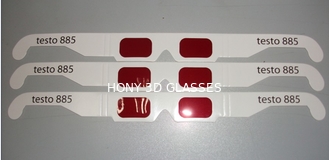 rote Gläser des Decoder-3D mit Papier- Rahmen, Wegwerf-Gläser 3D