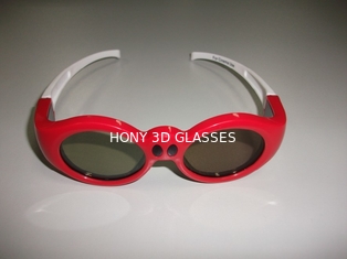 Ultra klare Gläser DLP-Verbindungs-3D für Kinder mit rotem Plastikrahmen