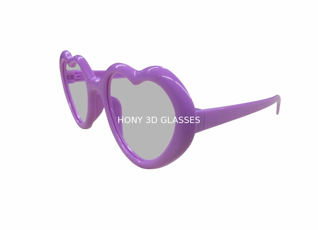 Herz-Feuerwerks-Linsen-Plastikbeugungs-Gläser, Esprit-Herz-Form-Rahmen-Regenbogen-Gläser